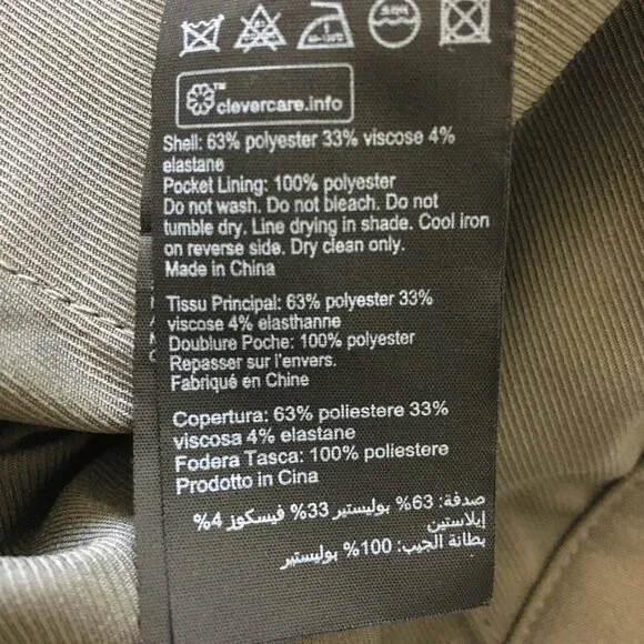 All Saints Size 6 Green Pleated Front Tapered Leg Pull On Stretch Trouser Pants - Picture 10 of 12